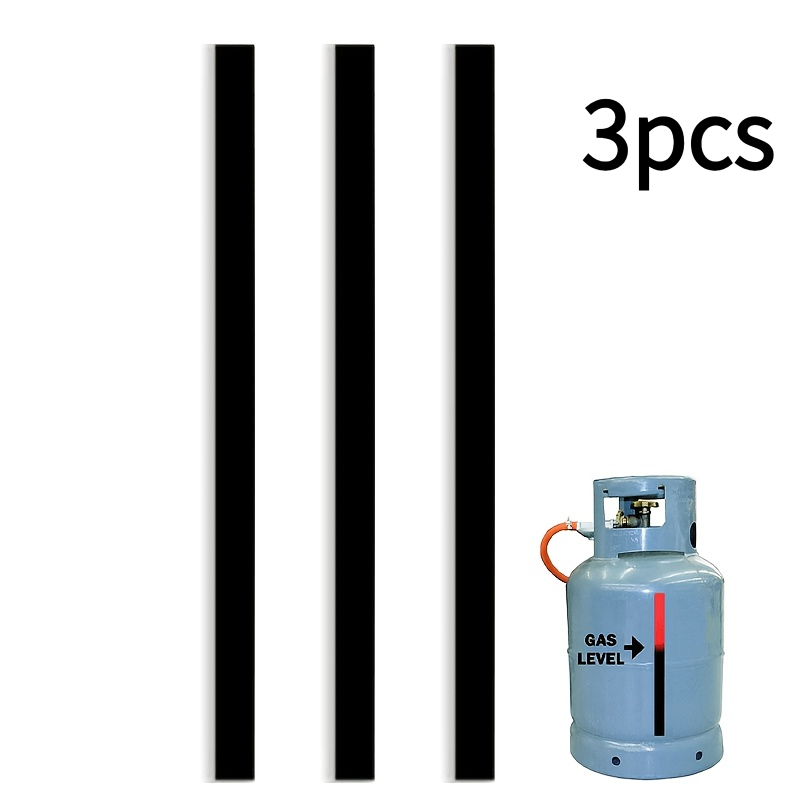 TEMU 3/6/9pcs Thermochromic Gas Level Indicator Strip, Suitable For Outdoor Card , Canned Gas Level Indicator Strip