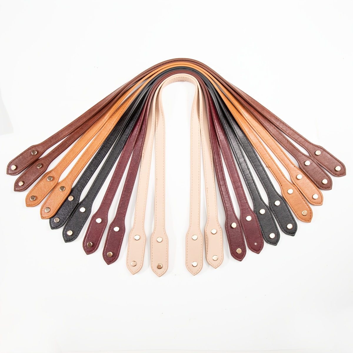 TEMU Set da 10 spalline in pelle PU - Con design a in metallo, accessori di ricambio per borse, disponibili in pi羅 colori, parti di riparazione per