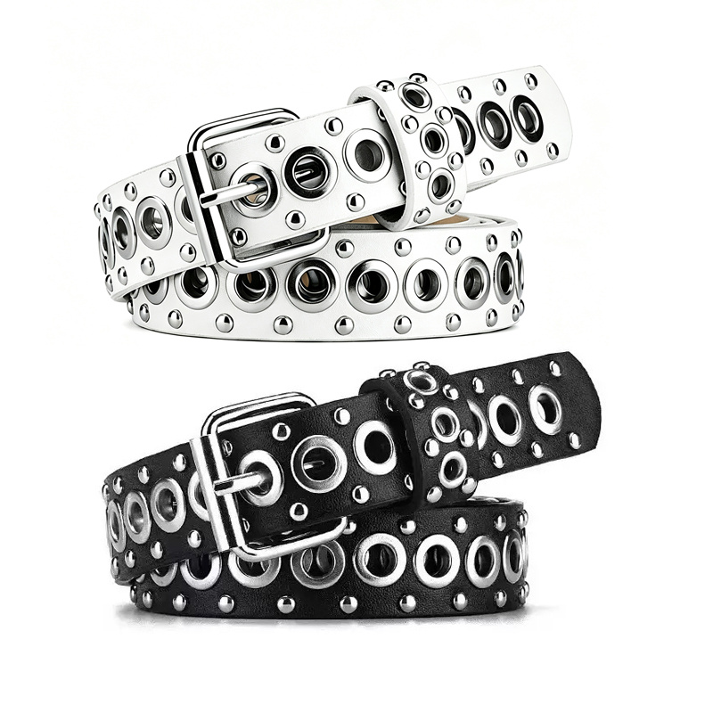 TEMU Nueva cinturón de de metal estilo europeo y americano para mujer, cinturón decorativo moderno y versátil con de y diseño de hebilla de pin