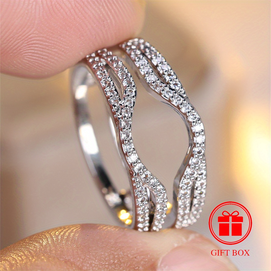 TEMU Stylish White K Plated Synthetic Ring With Diverse Colored Oval-cut Stone, Suitable For And Festive Occasions, Adds Charm To Your Look