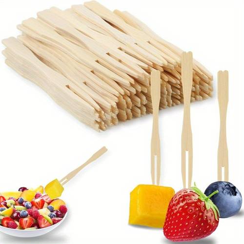 a set of 80 disposable fruit skewers fruit forks and at home are clean hygienic convenient practical lightweight portable and resistant to breaking ideal for everyday presentation suitable for family