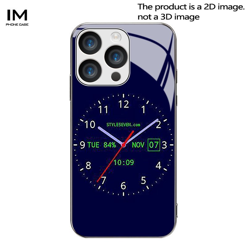 TEMU Phone Case: Luminous Clock Backplate Pattern 2d Printing Electroplated , Suitable For Iphone 17, 16, 15, 14, 13, 12, 11, X, Xs, Xr, 7, 8, Pro,