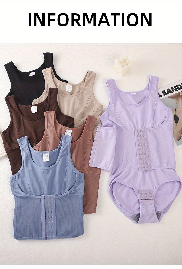 1pcs Waist Trainer for Women - Butt Lifting Body Shaper Elegant Solid Color, Four Seasons Waist Trainer for Postpartum Recovery