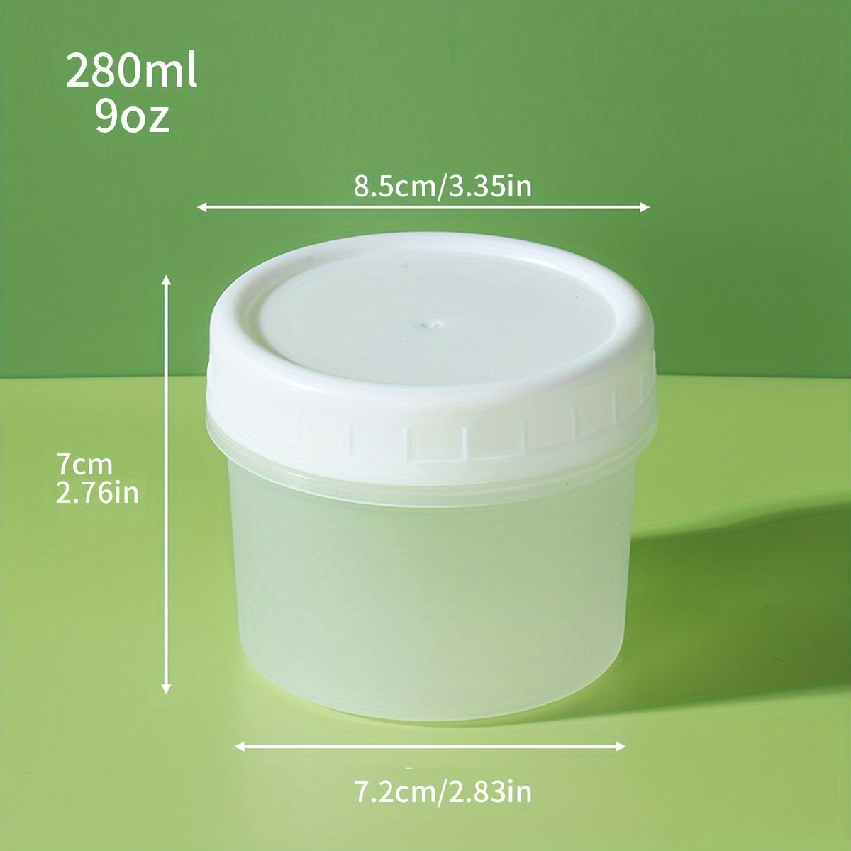10pcs 160/ 280/ 400ml Yoghurt Pudding Pot With Lid, Leak Proof Overnight Oat Container, Reusable For Ice Cream, Cereal , Fruit Pudding And Yoghurt. Contains 5 Jars+ 5 Sealed Lids