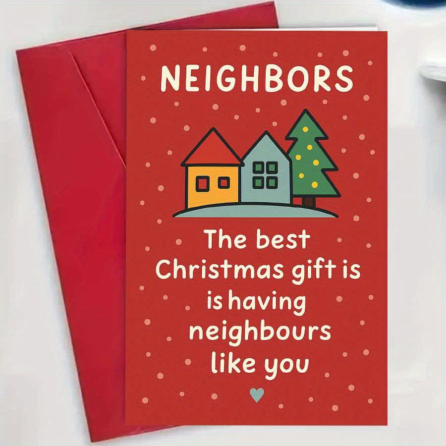2pcs Greeting Cards And 2pcs Envelopes. Christmas Greeting Cards Suitable For Neighbors - Gratitude And Warm Greeting Cards, Greenhouse Gift Thank You Cards, Suitable For Everyone, Christmas Gifts