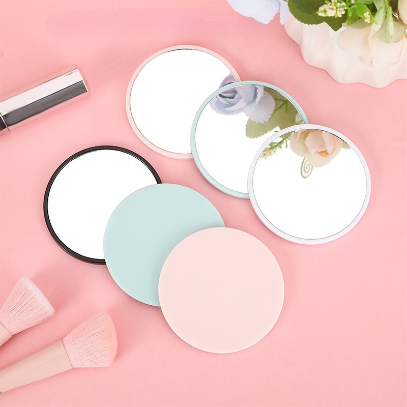 

1 rond compact à face unique, thème de dessin , cadre en plastique portable, polie, montage au sol, non parfumé, compatible avec les en verre, aucune pile requise.