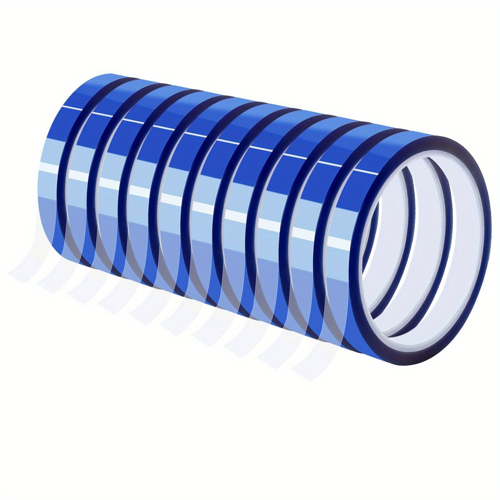 E-shop 10 Rollen Hitzebeständiges Klebeband für Sublimation, Maße 10 mm/0,4 Zoll x 35 m (105 Fuß), Ideal für Wärmeübertragung und elektronisches Löten,