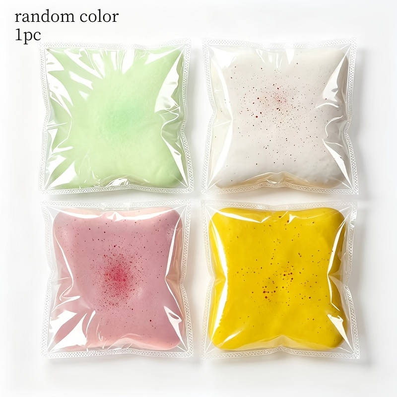 Image of Hefengcl.random Single Square Textured Squish Toy, Mixed Multicolor Decompression Squeeze Toy, Elastic Lovely Desktop Decor Ornament