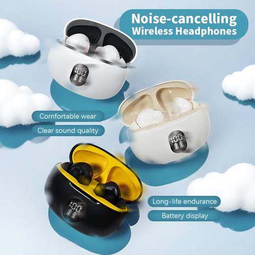 wireless earbuds with built in microphone suitable for gaming music and video low latency charging case with battery display in ear design usb c interface