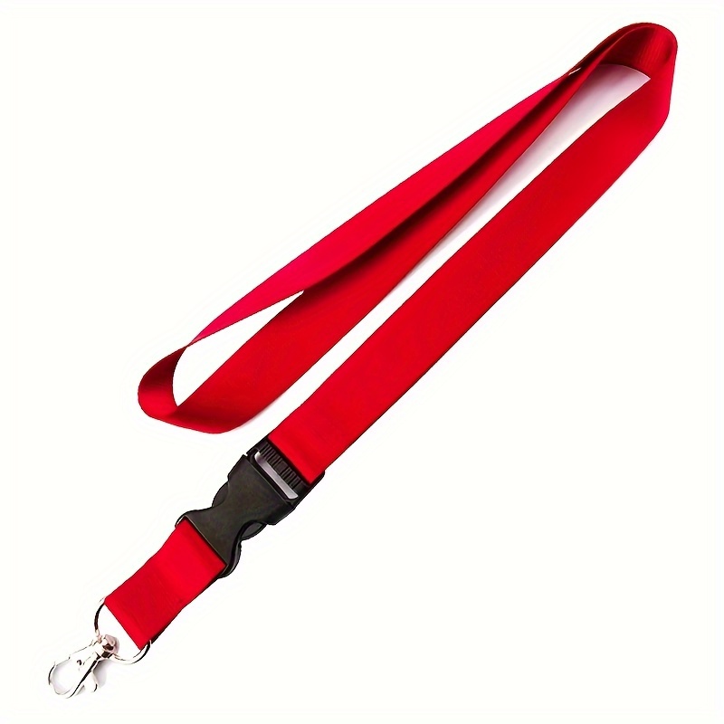 TEMU 2d 20/40/80/100pcs Personalized Printed Lanyards- Custom Name/text Keychains, High-quality Durable Solid Color Lanyard Gifts For Sports, Events,