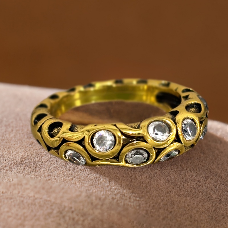 Plated Snake Ring for Women & Men, Retro Punk Style