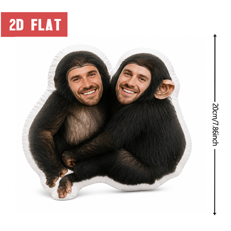 TEMU Oreiller personnalisé avec visage , coussin décoratif personnalisé avec photo d'homme , accent de décoration intérieure unique pour canapé et