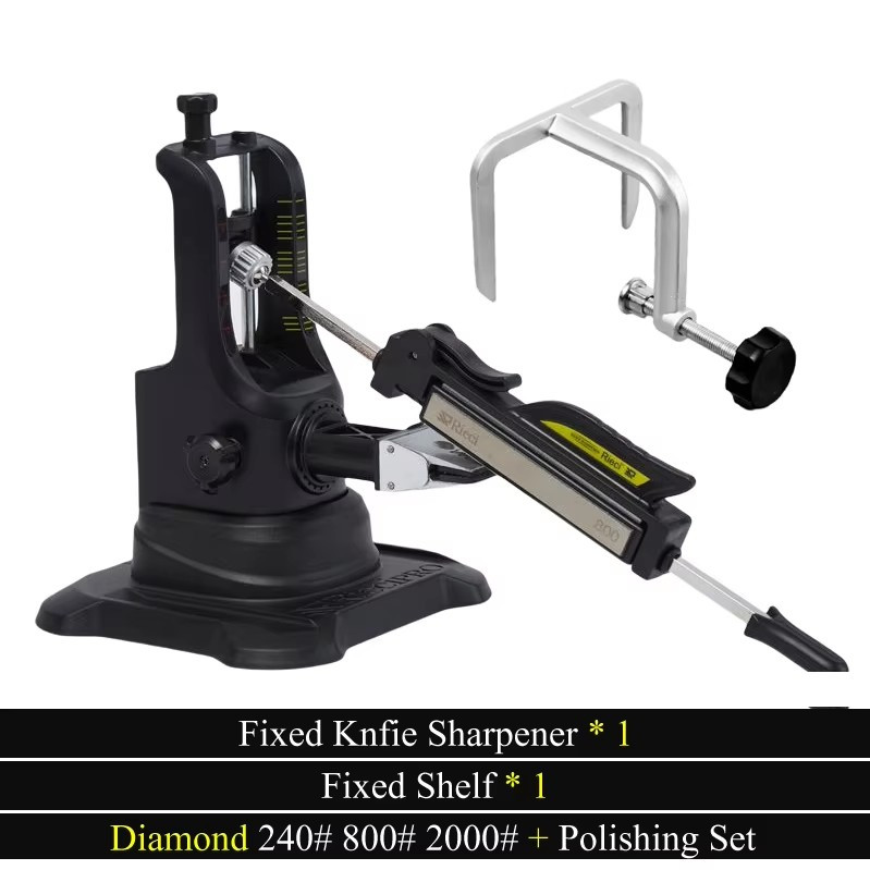   iii professional knife sharpener system   iii professional knife sharpener system cast iron construction manual sharpening with 4 whetstones non   knife   tool details 7