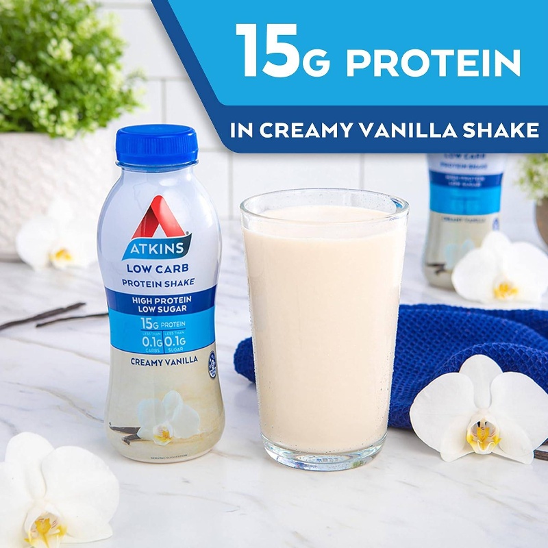 Vanilla Ready to Drink Protein Shake 6 Bottles, 1980 Milliliters, Pack of 6, Daily Fitness Hydration, Vanilla Protein Beverage, Allergen Free Formula, Premium Protein Source, Fitness Enthusiasts, Busy Professionals, Office Lunch Companion, Travel