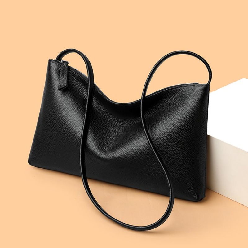 TEMU Ladies Elegant Shoulder Bag, Simple And Elegant Messenger Bag, Safety Zipper Design, Large Capacity Solid Color, Portable Messenger Bag, Tote