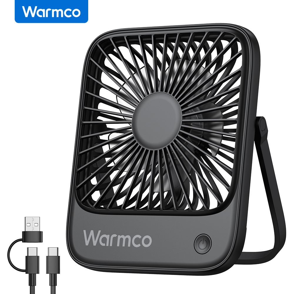 TEMU Warmco Quiet Mini Desk Fan, Portable Usb Fan, 3-speed Adjustable Small Personal Cooling Fan For Home Office Desk, Usb Powered