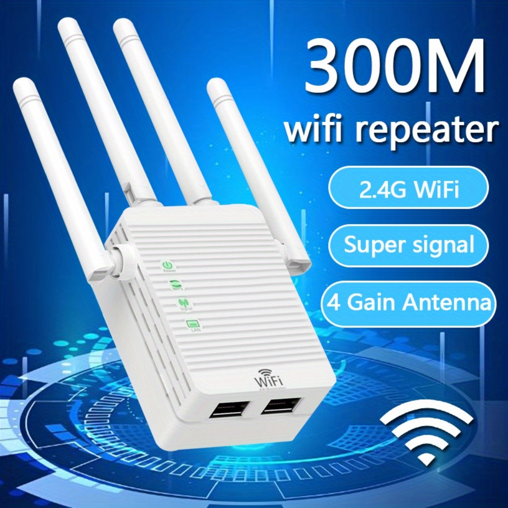 high power usb wifi repeater long range wireless extender Temu