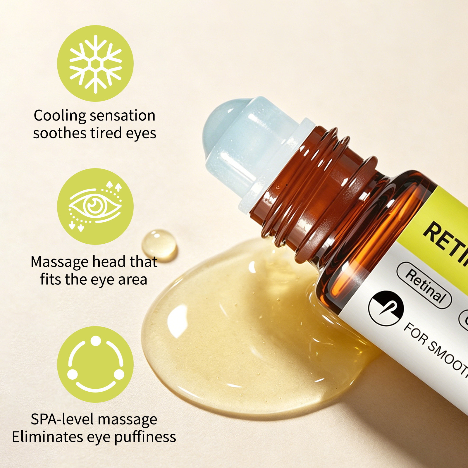 2-Pack Retinol Smoothing Eye Serum for Puffiness & Dark Circles