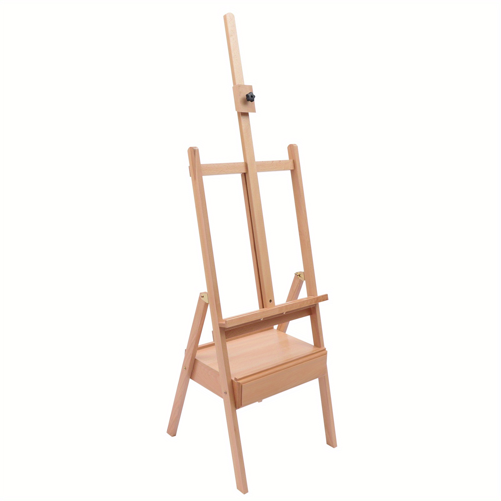 TEMU Buruiyoten, 1pc Easels, Set Of Easels (1* Wooden Drawer   1* Easel Border), 45*45*154-198cm/17.72*17.72*60.63-77.95inch, Suitable For Indoor Use