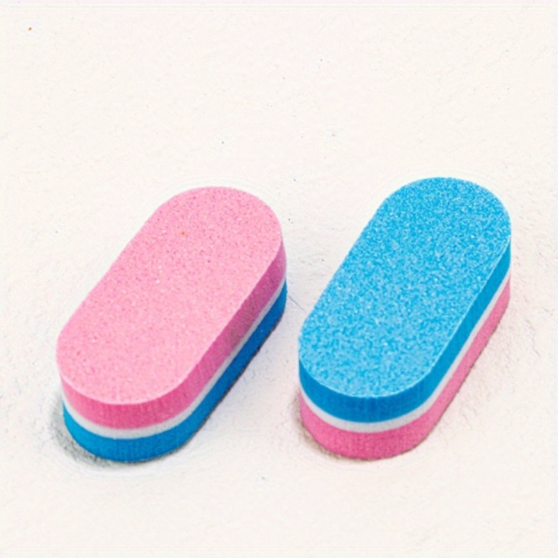 3pcs Mini Nail Buffing Blocks & Sponge Files