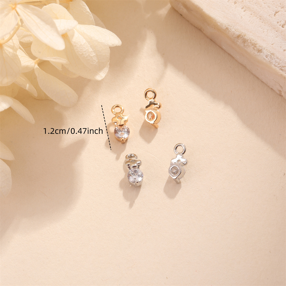 3pcs Christmas Copper Synthetic Zirconia Pendant Set