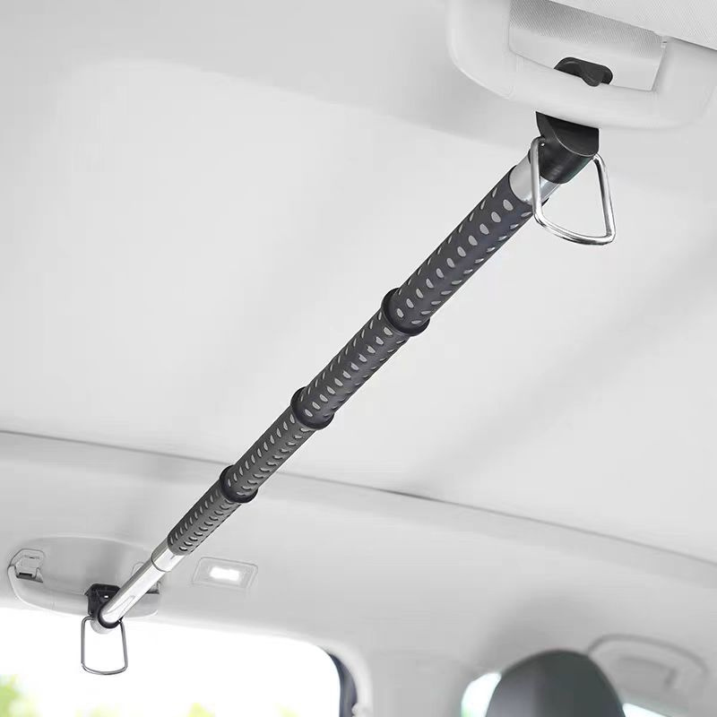TEMU Percha Ajustable para Camiones y Autos - Extensible Portátil para SUVs y RVs - Extendible (34" - 63" - Gancho de Goma Antideslizante Seguro