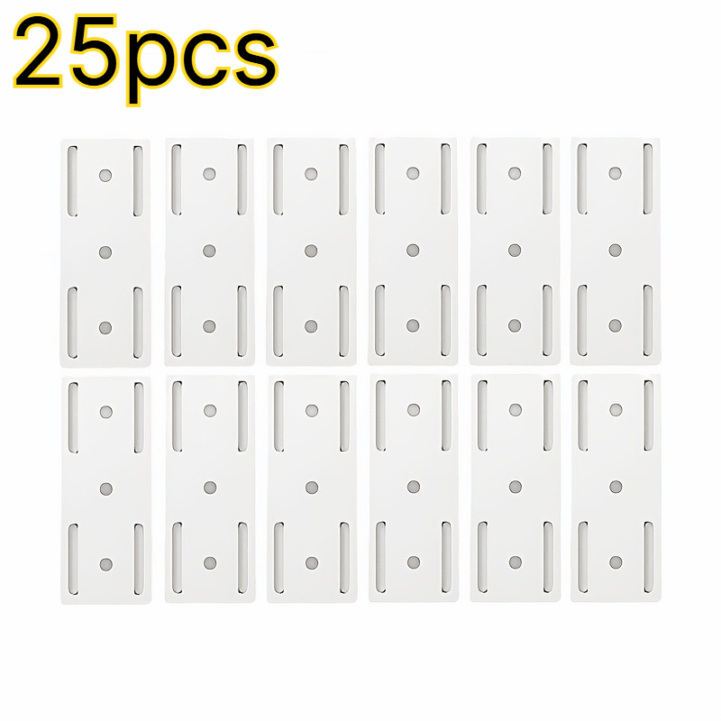 Image of Power Strip Holder 25-pack No-drill Design Suitable For Power Strips And Routers Wall-mounted Storage Rack Practical For Home Organization Ideal For Home Durable Modern Minimalist Style, Utility Hooks