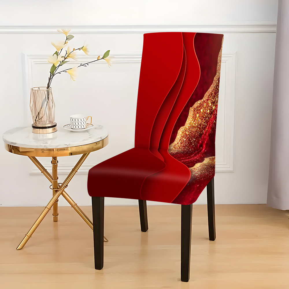 Fuloon Stoelhoezen, set van 4, 6, universeel, stretch, afneembare stoelhoezen, hoezen voor eetkamerstoelen, schommelstoel, modern, bruiloft, boeket, hotel, restaurant