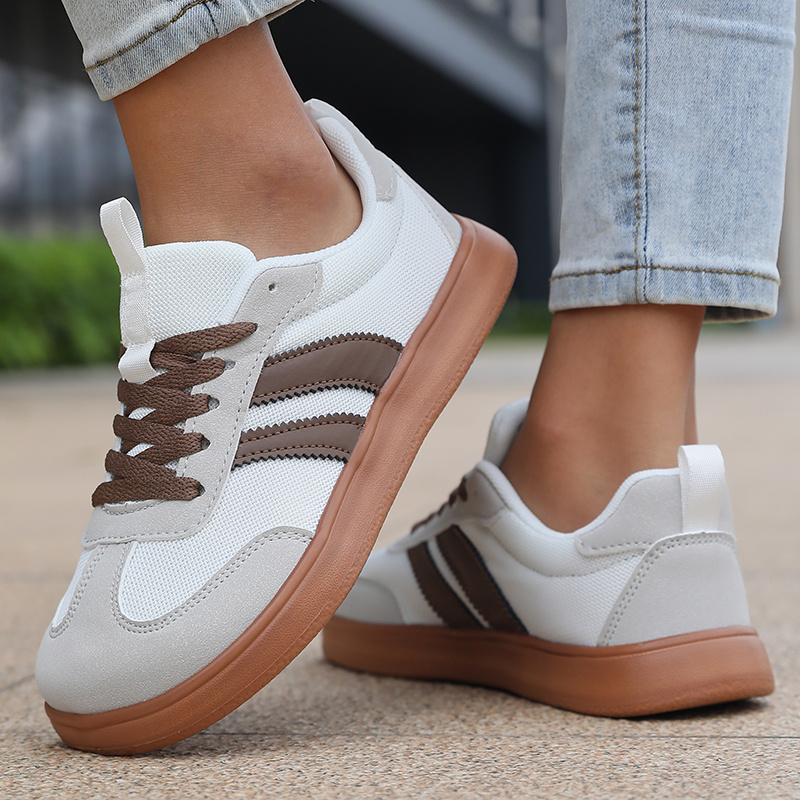 TEMU In 6 Colors And Large Sizes, Women's Extra-wide Fit Running Shoes Feature A Breathable And Comfortable Upper. Lace-up Casual Sneakers Are