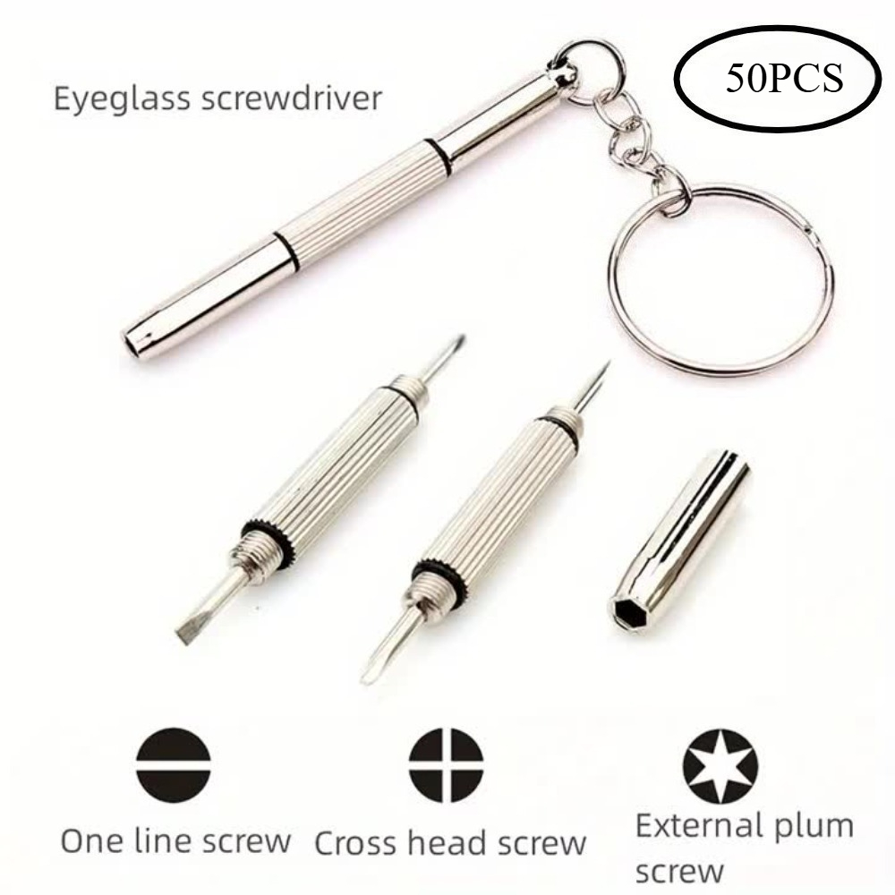 TEMU Set di 50 pezzi di cacciaviti multifunzionali portatili qualit� per occhiali, mini set di strumenti per la riparazione di occhiali, set di