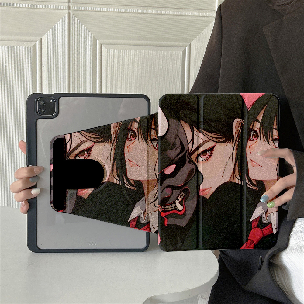 

360° Rotating Foldable Case - Stylish Anime-, Compatible With 6, Air 5, Air 4, And 10 (10.9 Inches) - Ideal For Travel, Meetings, Relaxation, Meeting Stand|stylish Tablet Cover| Tpu Case