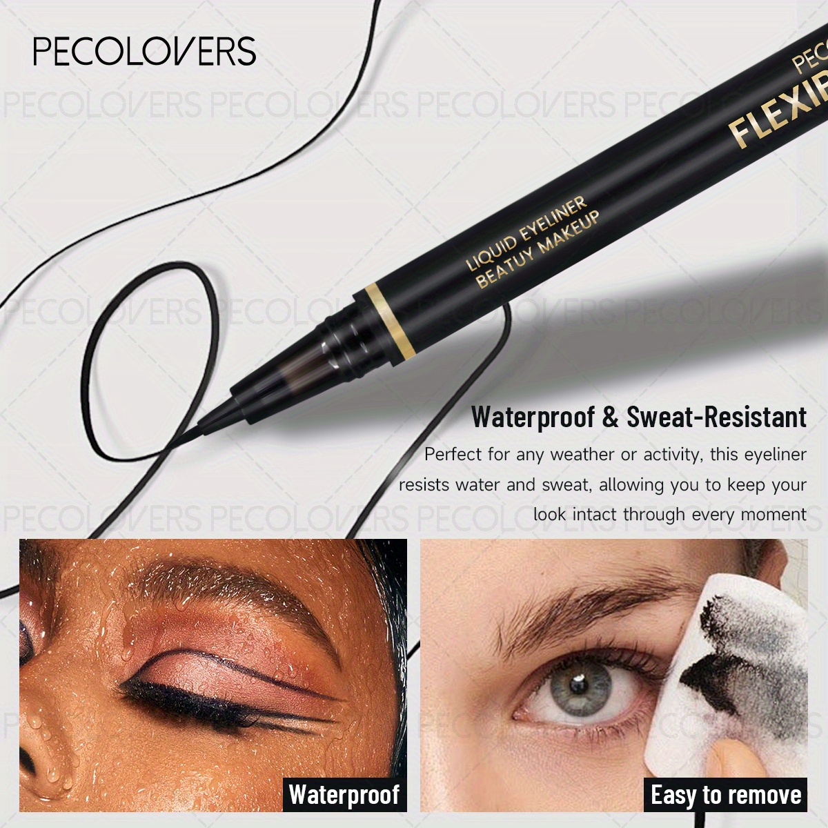 Liquid Eyeliner Pen, Quick-Dry Waterproof and Long-Lasting