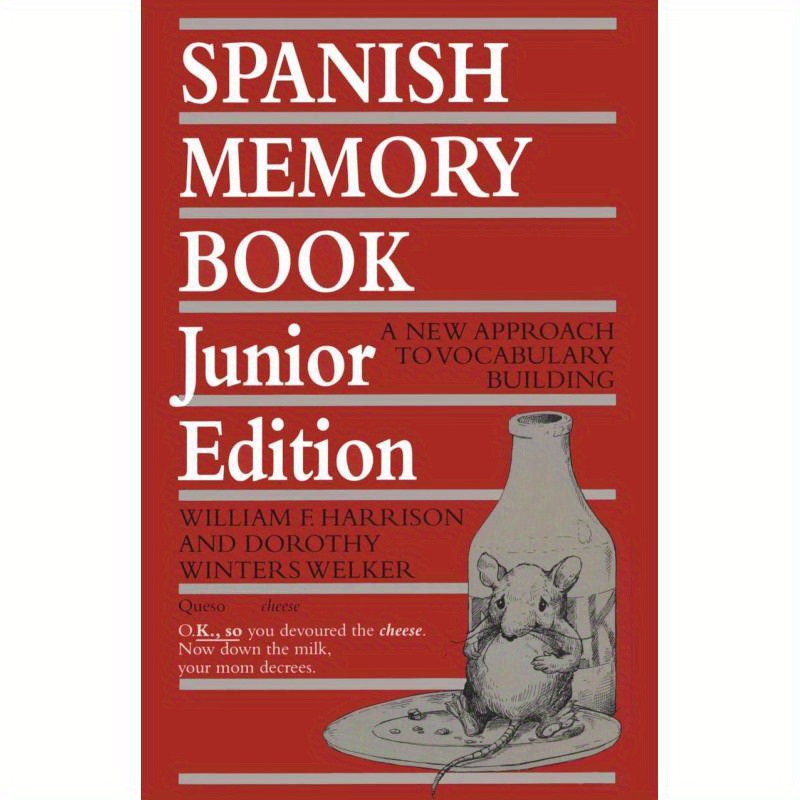 1pc Spanish Memory Book Junior Edition: A New Approach To Vocabulary Building - English Language Learning Tool For Beginners, University Of Texas Press, 1993-09-01