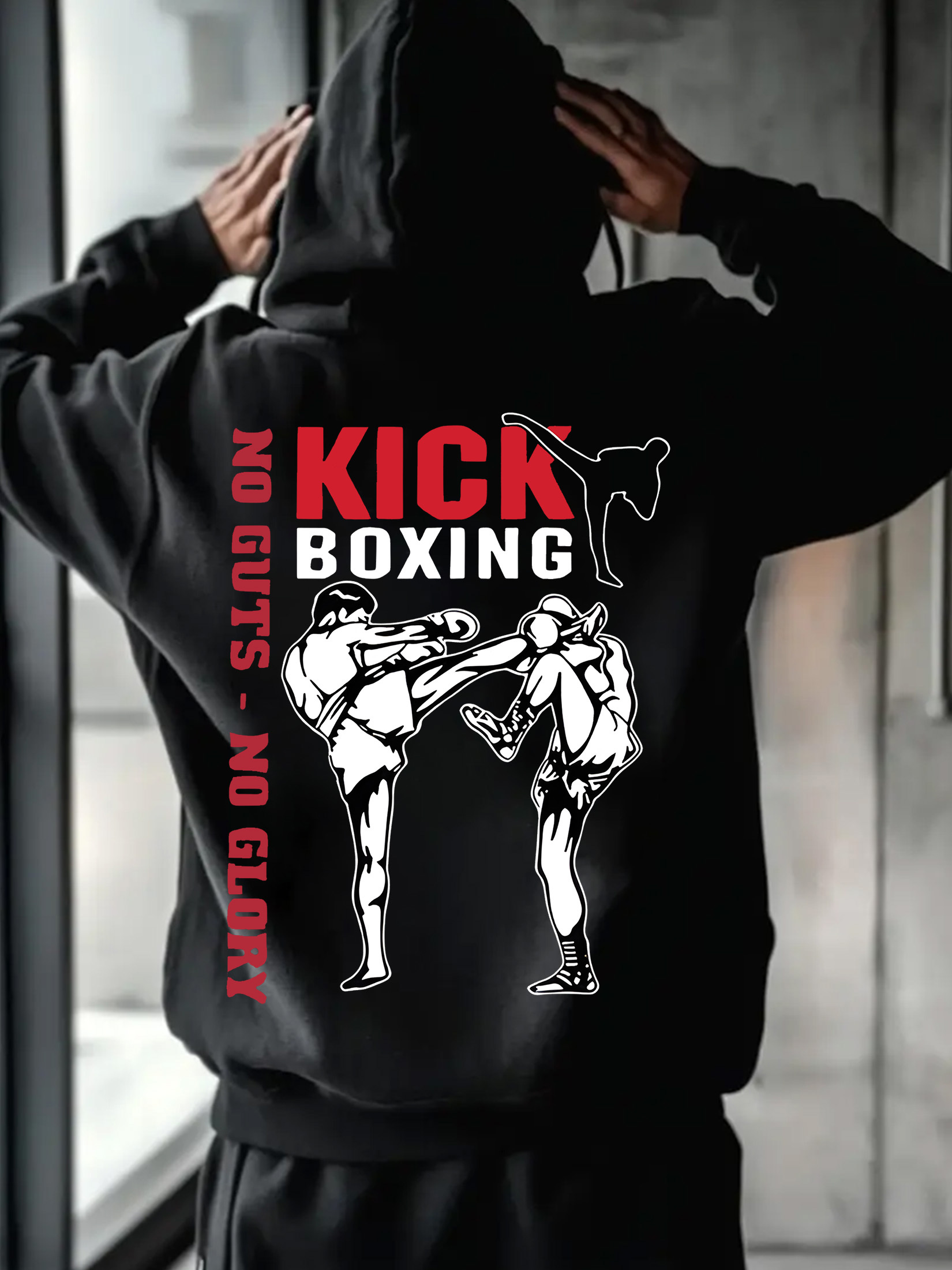 Boksen Tweezijdig Patroon & Design Casual Comfort Heren Hoodie