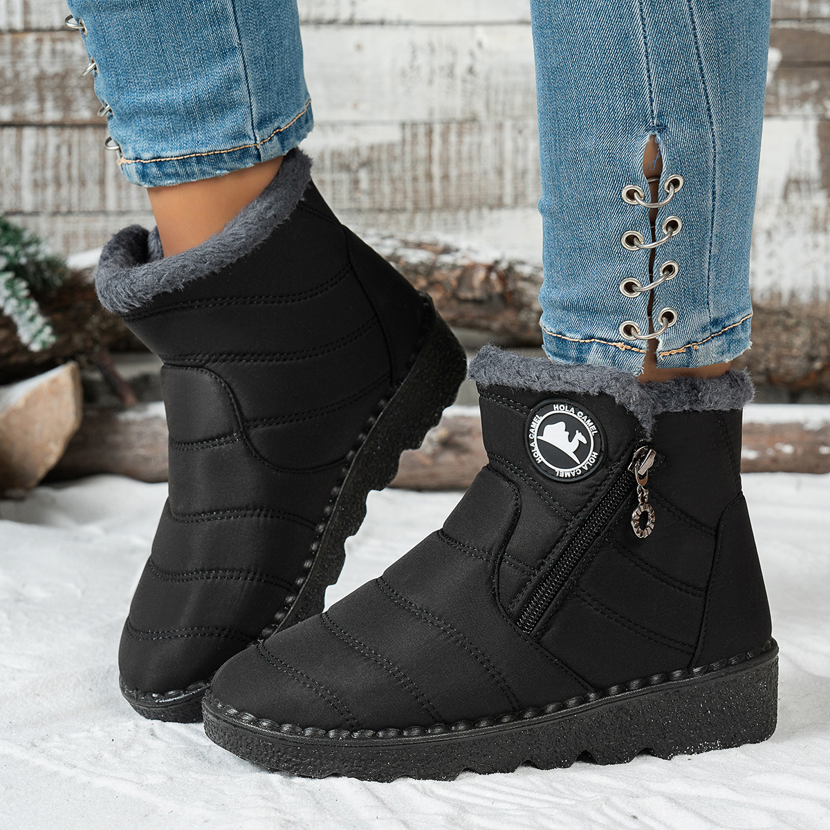 Women's Winter Boots, Warm Ankle Boots for Cold Weather