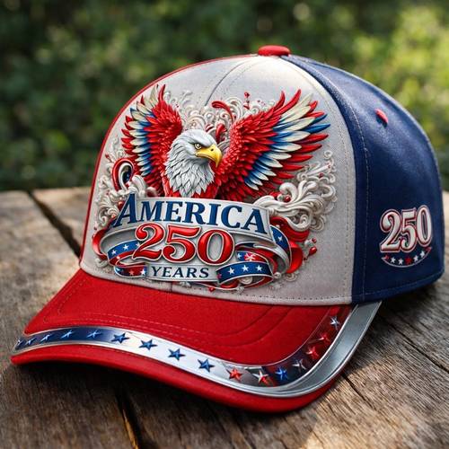 250th anniversary baseball cap red bald printed american flag hat unisex adjustable vintage cap for men women holiday accessory for july 4th memorial day commemorative gift for and history
