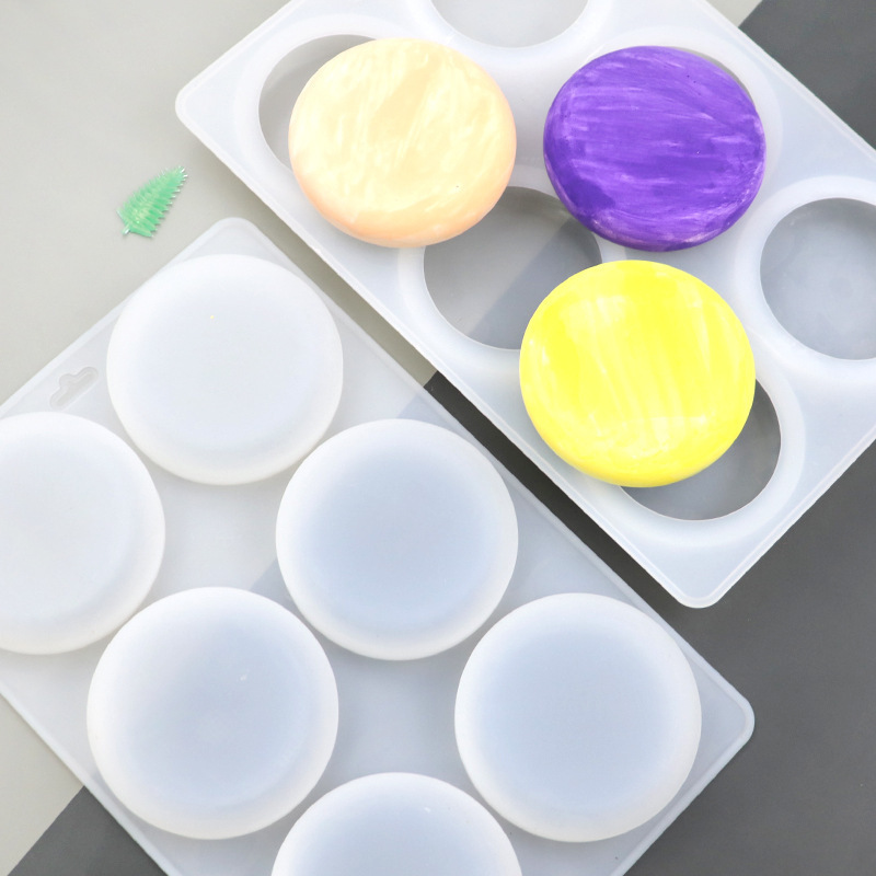 TEMU Stampo in silicone a 6 cavit� per torte, stampi creativi fai-da-te per candele profumate e saponi puri. anche per all' fatte a . Attrezzatura da