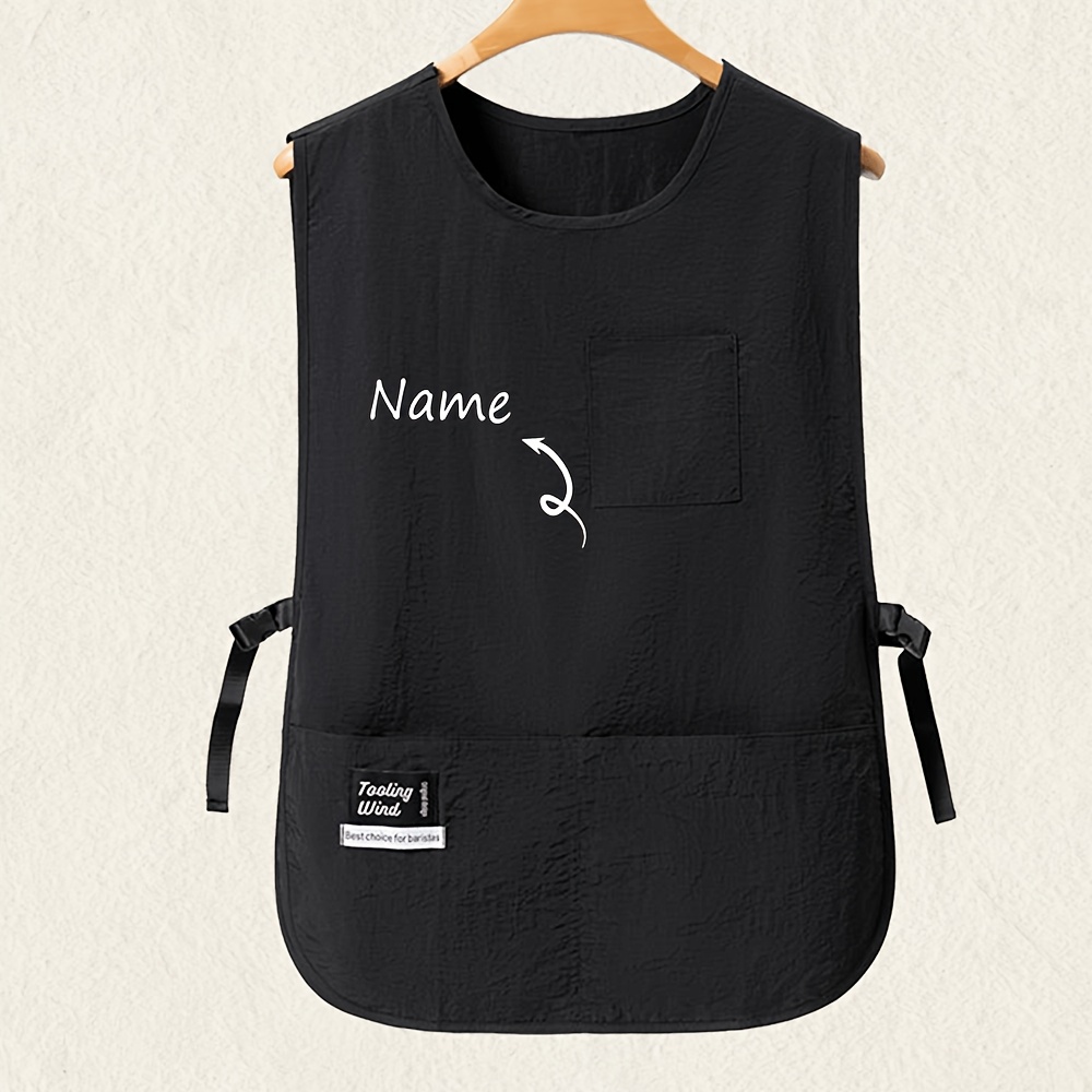 TEMU Customizable Names Or Words. Customizable Single Apron-style Coverall, Suitable For Men And Women, Applicable For Work Tools And Gardening