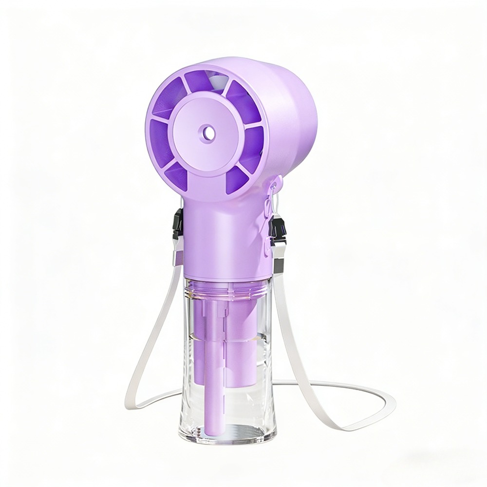 Portable Mini Handheld Fan, Handheld Mist Fan, Equipped With Rechargeable Battery, Suitable For Living Room, Bedroom, Office, Camping Use