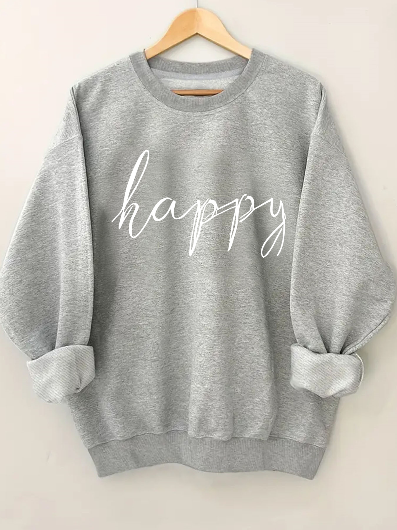 plus size womens plus size letter print crew neck sweatshirt 