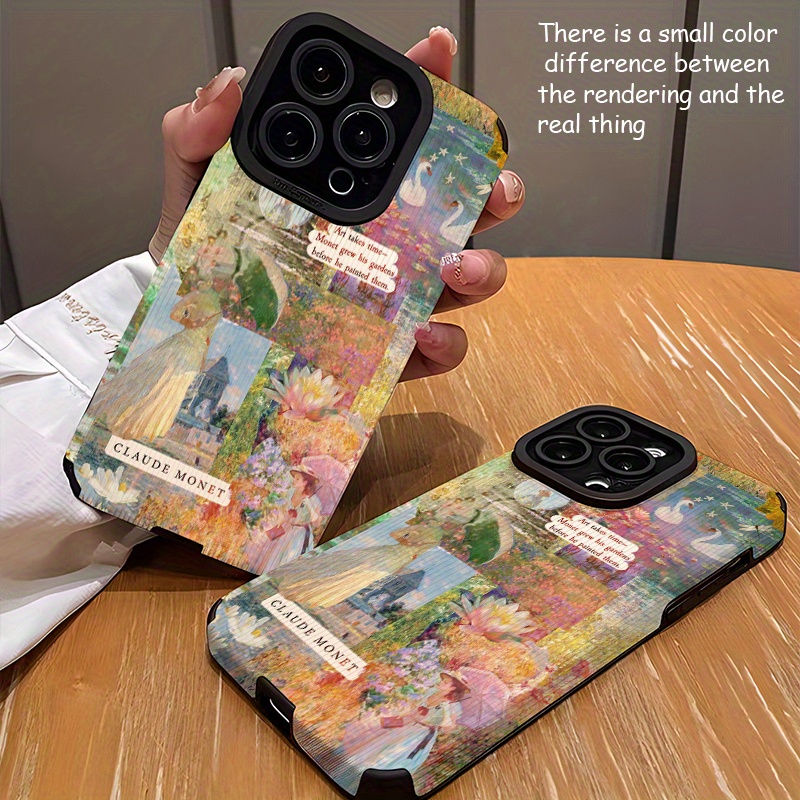 phone case monet painting collage artificial leather - Temu United Arab  Emirates
