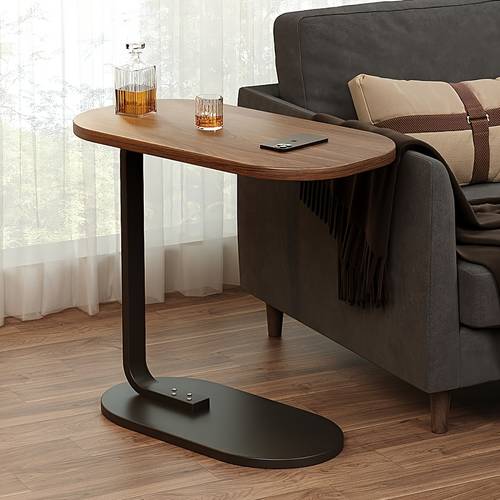 an elegant side table for the sofa featuring a sturdy metal frame a compact coffee table suitable for living room and bedroom decor with a durable wooden and iron structure that space and is easy to move