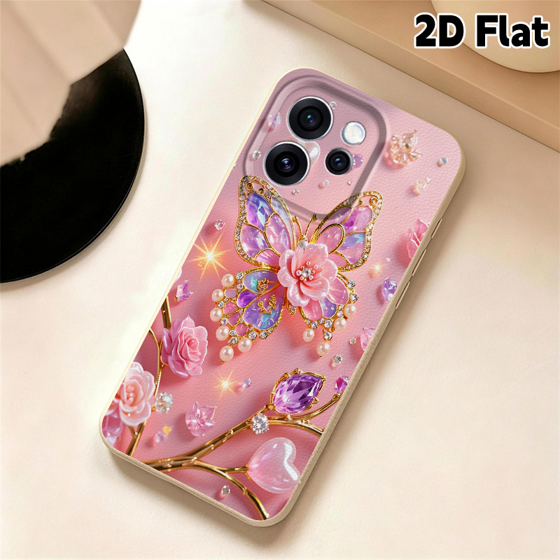 휴대폰 케이스 - Oppo A5X/A6X/A6T/A6K/A6S/A6 /A6C/A6Pro/A74/A95/F23/Reno16용 2D 플랫 스타일 패턴 휴대폰 케이스, 귀여운 창의적인 만화 선물 (축제, 부활절, 크리스마스, 할로윈 장식 패턴2401)
