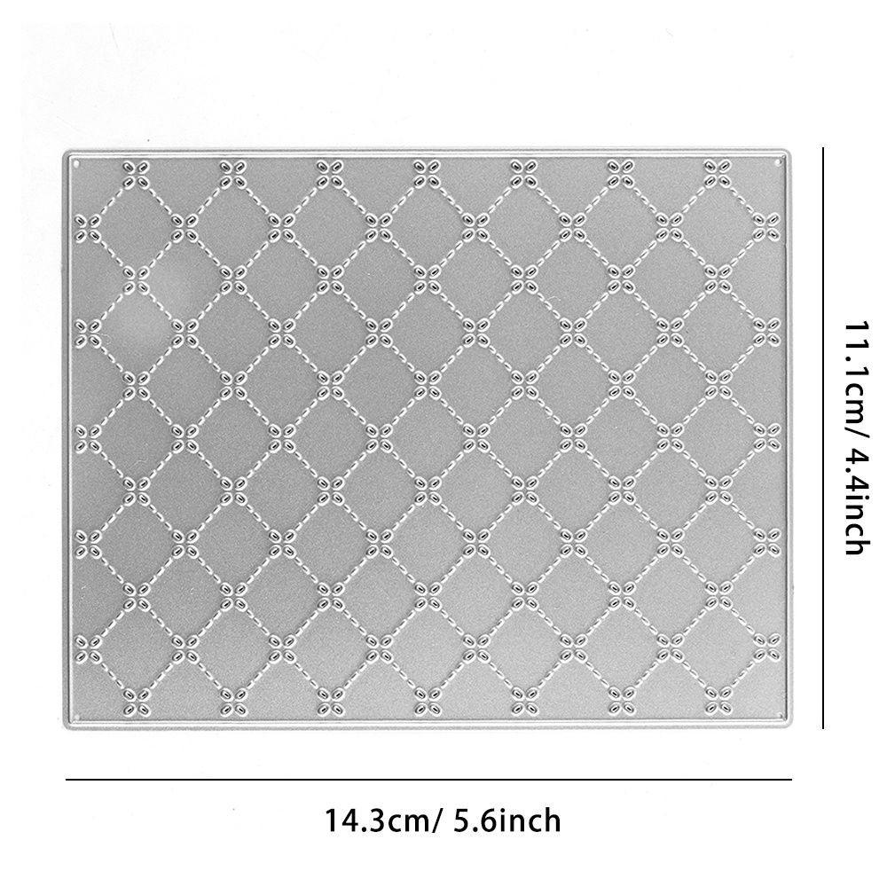 TEMU Crossed Grid Background Board Metal Cutting Dies Diy Crafting Scrapbooking Supplies For Photo Album Decorative Paper Card Making Template Mould