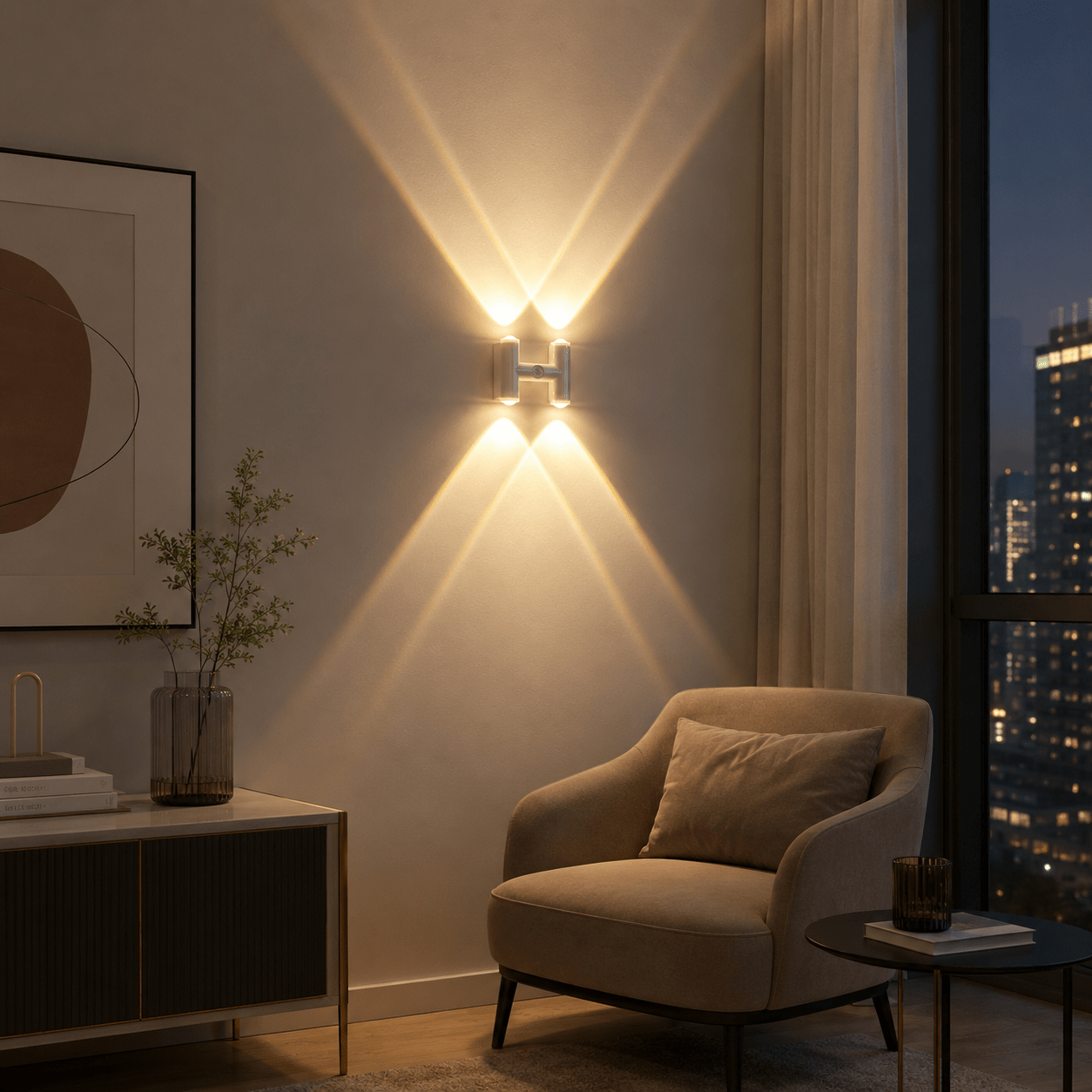 TEMU New Upgraded Wall Lamp, Rgb Changing Led Light, No Drilling Installation, Usb Rechargeable, Suitable For Living Room, Bedroom, Hallway And