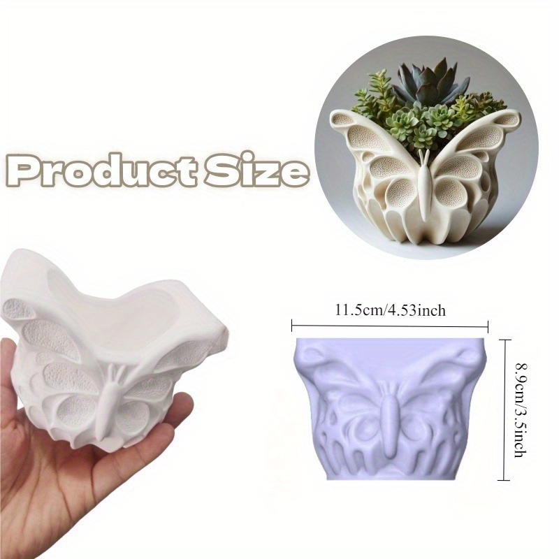 Candle Making Mold - Reusable Silicone Mold For Epoxy Resin, Plaster And Clay Crafts, For Succulent Planters, Pen Holders And Candle Diffusers - Floral