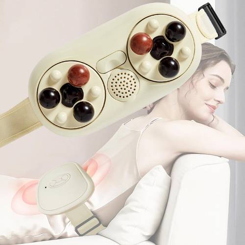 intelligent thermal abdominal massager features 3d kneading massage technology a multi frequency vibration system adjustable temperature settings a lightweight timer safety suitable for environments at for home or work