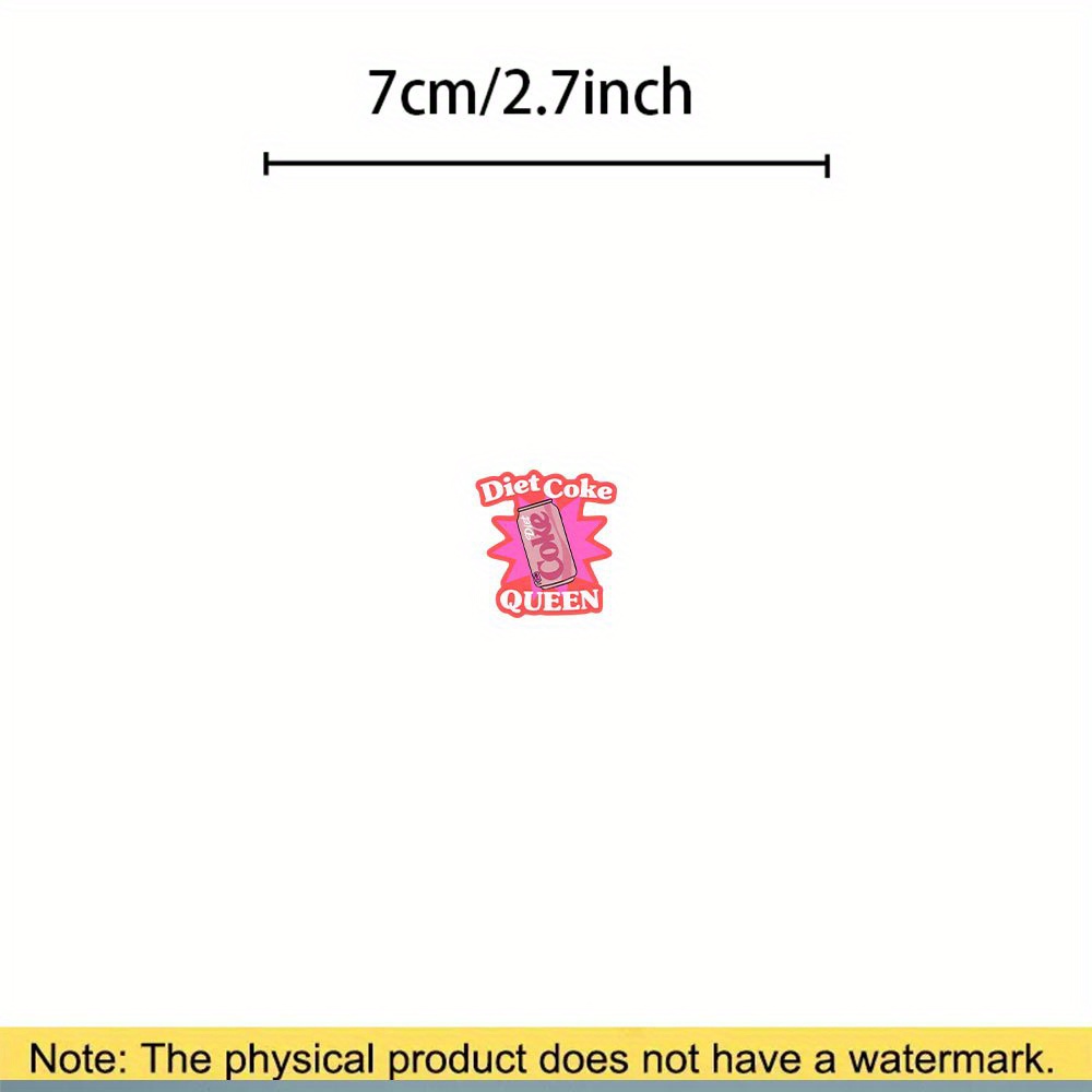 TEMU Diet Stickers - For Water Bottles, Laptops, Cars - Diet Lovers, Diet Decoration | Pink And | Durable Stickers
