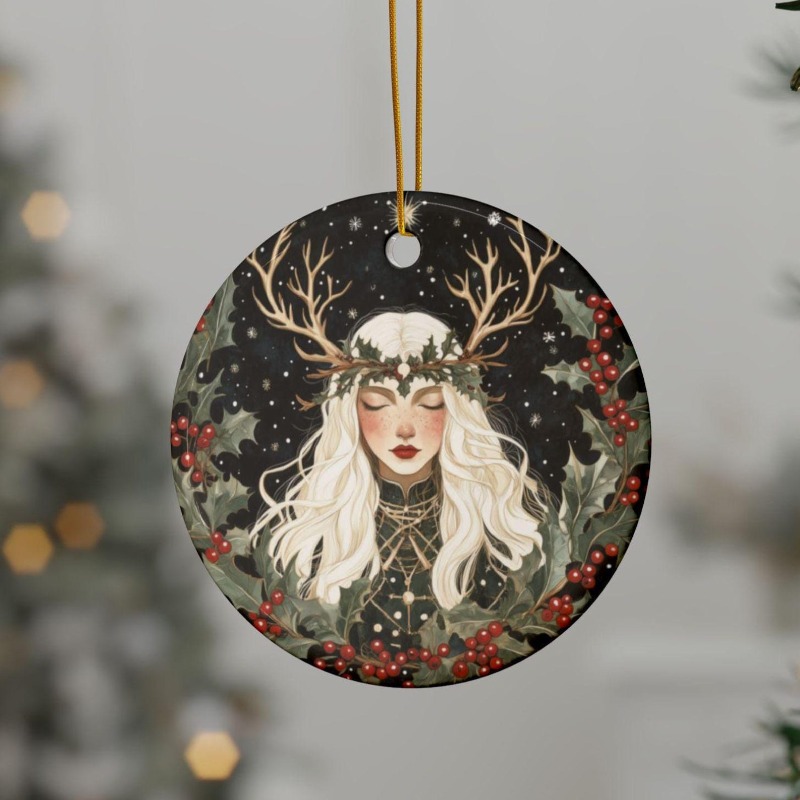 TEMU Acrylic Ornaments: Antlers Green , Christmas Tree Decoration Party Gift Ideas, For Halloween
