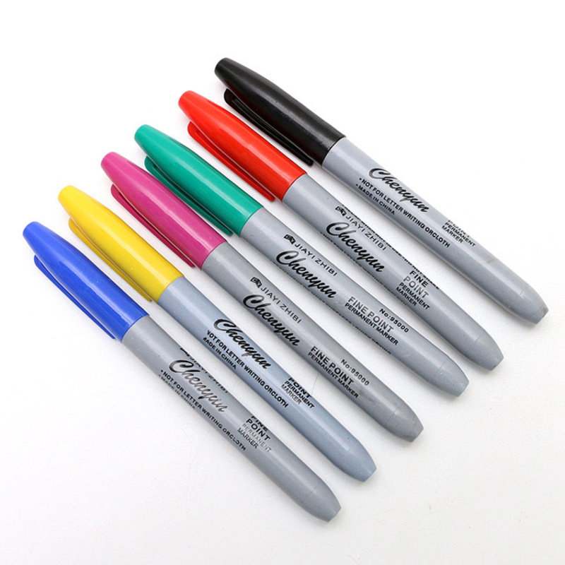 

Vibrant Fine Tip Permanent Markers - & Long-, Ideal For Classroom, Office, And Kitchen Use